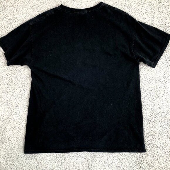 Vintage Skull Shirt Mens Large Black Dragon Y2K Grunge Emo Cyber Punk Goth Metal - Picture 2 of 4